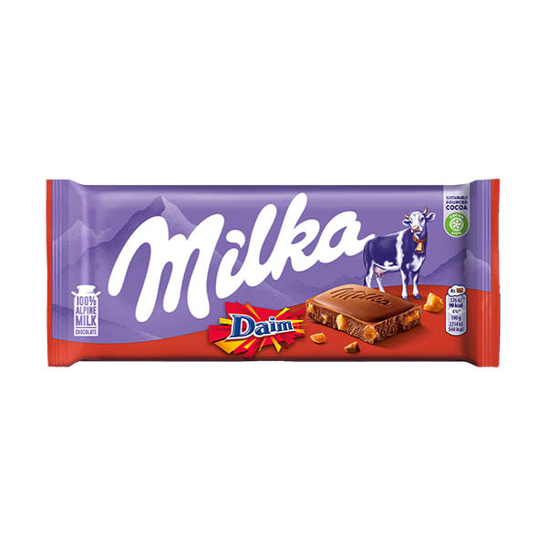 Milka Daim chocoladereep 100 gram 137196 - 1