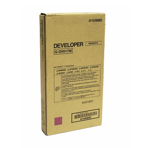 Minolta Konica Minolta DV-617M (A1U9860) developer magenta (origineel) A1U9860 073478 - 1