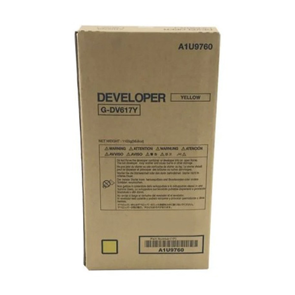 Minolta Konica Minolta DV-617Y (A1U9760) developer geel (origineel) A1U9760 073476 - 1