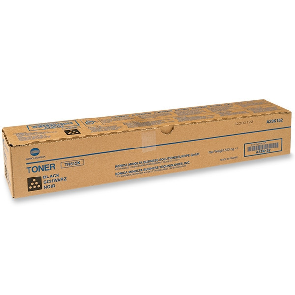 Minolta Konica Minolta TN-512K (A33K152) toner zwart (origineel) A33K152 072674 - 1