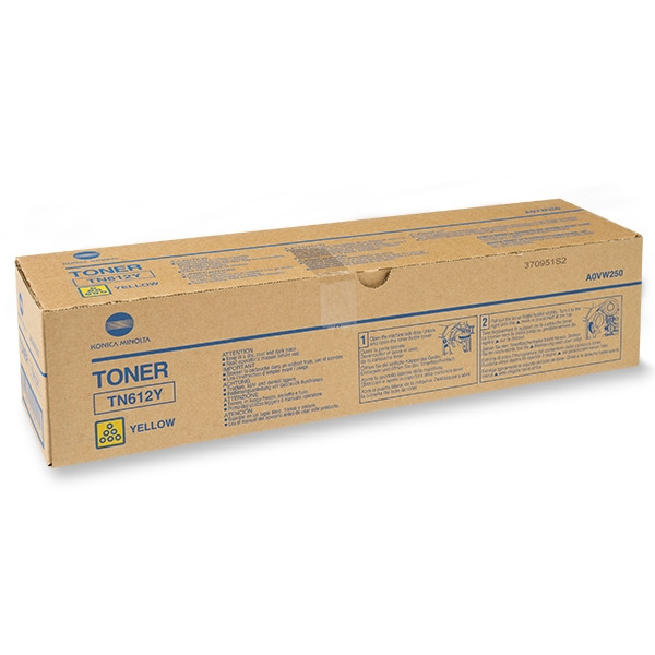 Minolta Konica Minolta TN-612Y (A0VW250) toner geel (origineel) A0VW250 072444 - 1