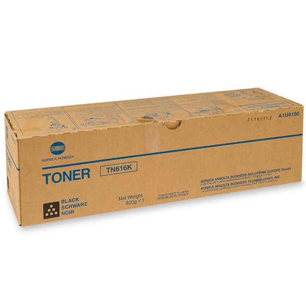 Minolta Konica Minolta TN-616K (A1U9150) toner zwart (origineel) A1U9150 072516 - 1