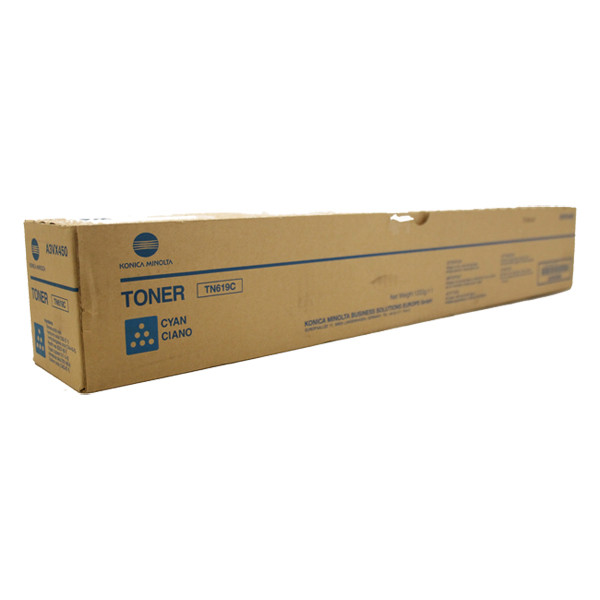 Minolta Konica Minolta TN-619C (A3VX450) toner cyaan (origineel) A3VX450 072880 - 1