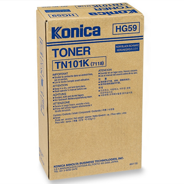 Minolta Konica Minolta TN101K (8937-732) toner zwart 2 stuks (origineel) 8937732 072001 - 1