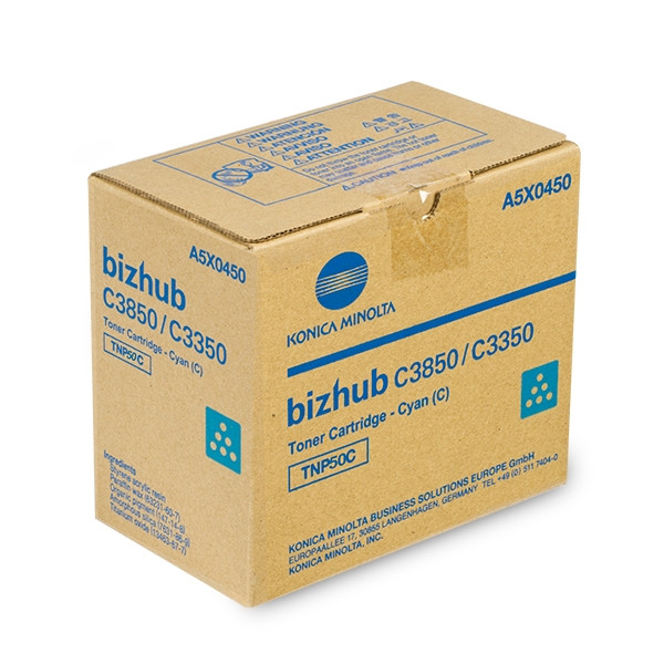 Konica Minolta TNP-50C (A0X5454) toner cyaan (origineel) 904317 - 1