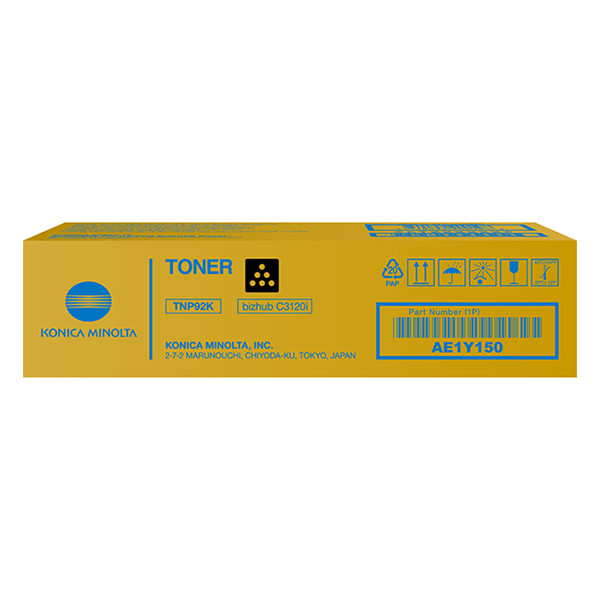 Konica Minolta TNP-92K (AE1Y150) toner zwart (origineel) 906186 - 1