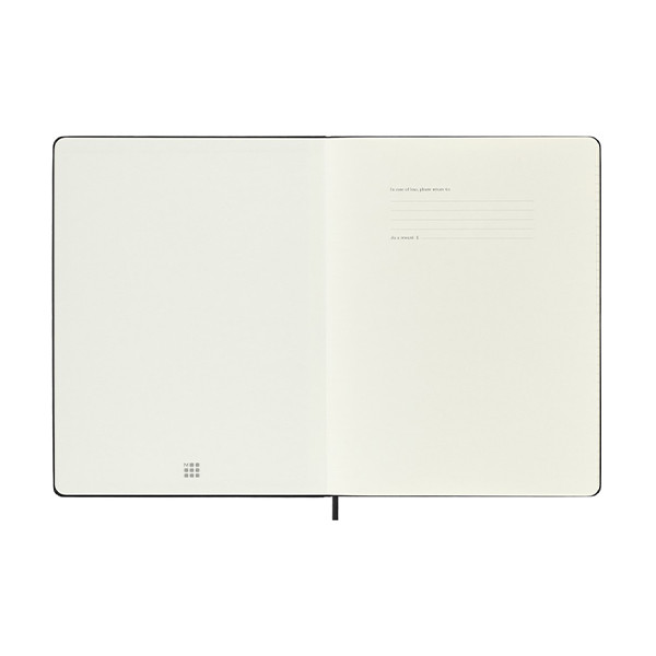 Moleskine XL 12 maanden weekagenda 2026 hardcover zwart (EN) 262546 - 2