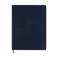 Moleskine XL 12 maanden weekagenda 2027 hardcover saffier blauw EN 440047