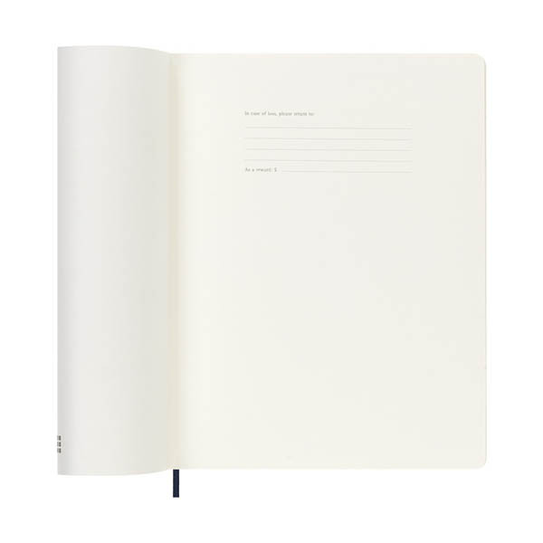 Moleskine XL 12 maanden weekagenda 2027 softcover saffier blauw EN 440049 - 2