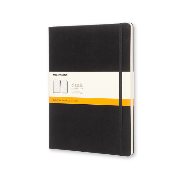 Moleskine XL notitieboek gelijnd hard cover zwart IMQP090 313079 - 1