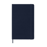 Moleskine large 18 maanden weekagenda 2025/2026 hardcover saffierblauw (EN) 262539