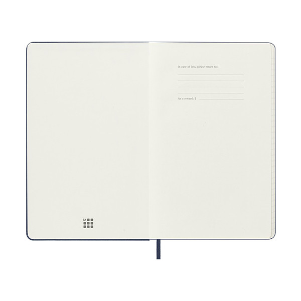 Moleskine large 18 maanden weekagenda 2025/2026 hardcover saffierblauw (EN) 262539 - 5