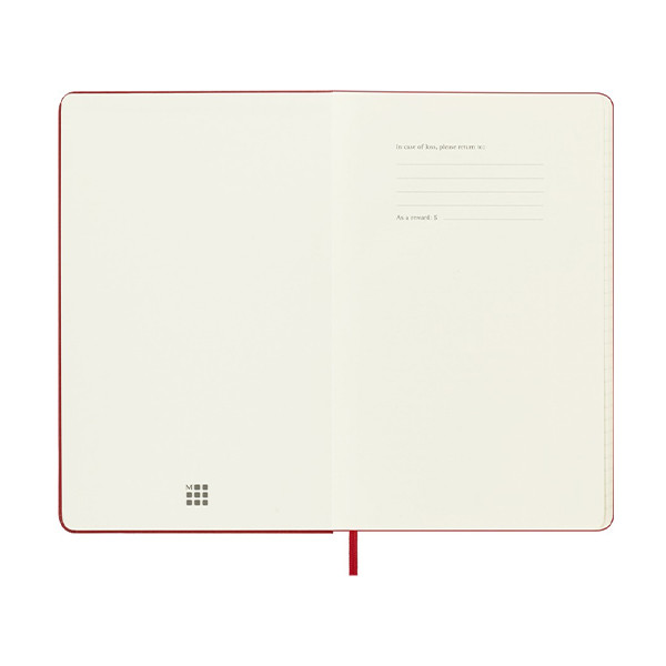 Moleskine large 18 maanden weekagenda 2025/2026 hardcover scharlakenrood (EN) 262538 - 6