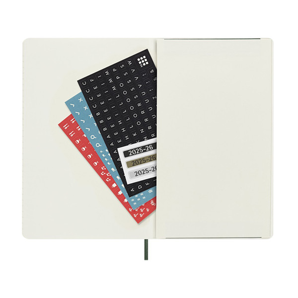 Moleskine large 18 maanden weekagenda 2025/2026 softcover mirte groen (EN) 262544 - 7