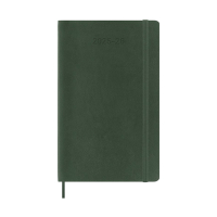 Moleskine large 18 maanden weekagenda 2025/2026 softcover mirte groen (EN) 262544
