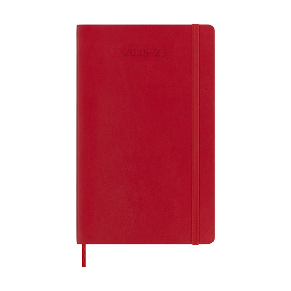 Moleskine large 18 maanden weekagenda 2025/2026 softcover scharlakenrood (EN) 262542 - 1
