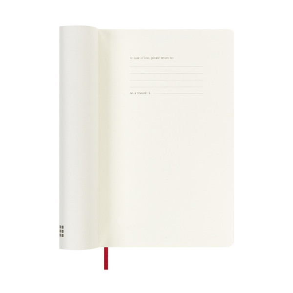 Moleskine large 18 maanden weekagenda 2025/2026 softcover scharlakenrood (EN) 262542 - 6