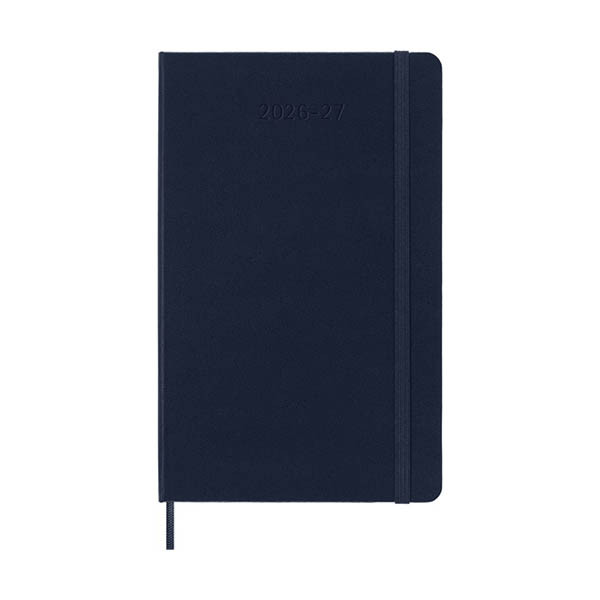 Moleskine large 18 maanden weekagenda 2026-2027 hardcover saffierblauw EN 440039 - 1