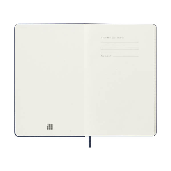 Moleskine large 18 maanden weekagenda 2026-2027 hardcover saffierblauw EN 440039 - 2