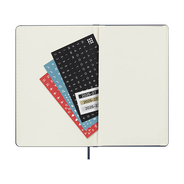 Moleskine large 18 maanden weekagenda 2026-2027 hardcover saffierblauw EN 440039 - 5