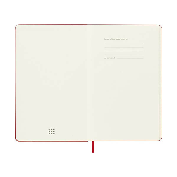 Moleskine large 18 maanden weekagenda 2026-2027 hardcover scharlakenrood EN 440038 - 2
