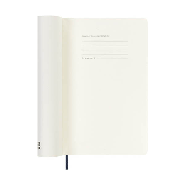 Moleskine large 18 maanden weekagenda 2026-2027 softcover saffierblauw EN 440043 - 2