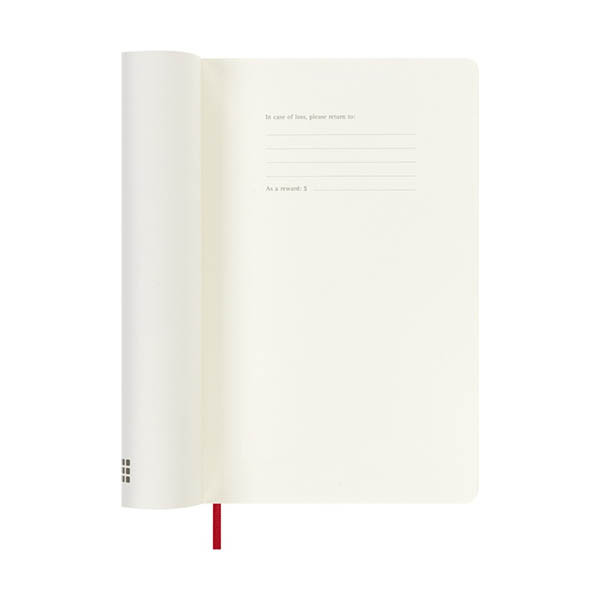 Moleskine large 18 maanden weekagenda 2026-2027 softcover scharlakenrood EN 440042 - 2