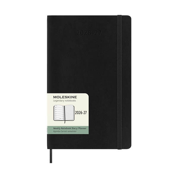 Moleskine large 18 maanden weekagenda 2026-2027 softcover zwart EN 440040 - 7