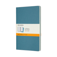 Moleskine large gelijnd schrift blauw (3 stuks) IMCH016B44 313097