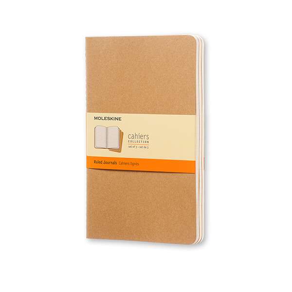Moleskine large gelijnd schrift kraft (3 stuks) IMQP416 313098 - 1