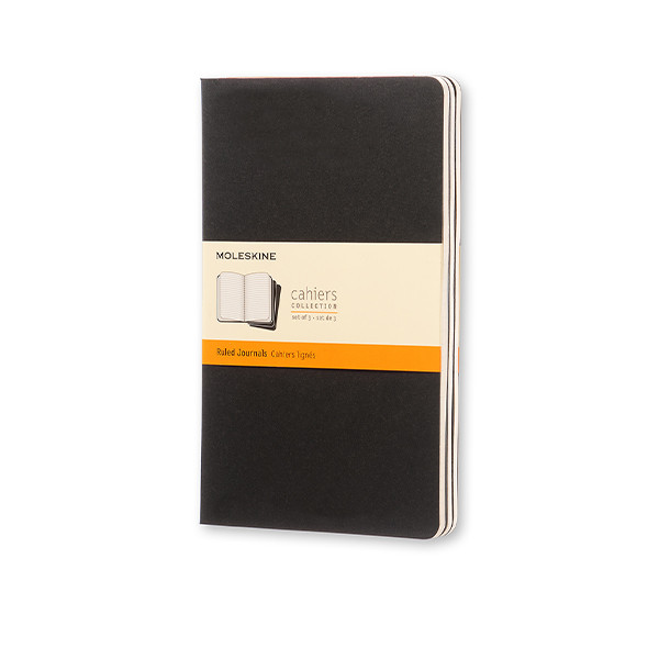 Moleskine large gelijnd schrift zwart (3 stuks) IMQP316 313096 - 1