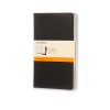 Moleskine large gelijnd schrift zwart (3 stuks)