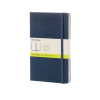 Moleskine large notitieboek blanco hard cover blauw