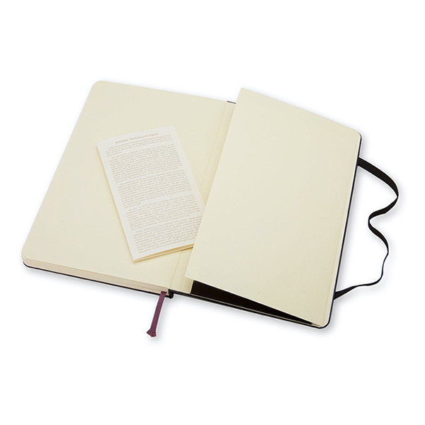 Moleskine large notitieboek blanco hard cover zwart IMQP062 313059 - 4