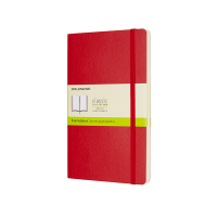 Moleskine large notitieboek blanco soft cover rood IMQP618F2 313062