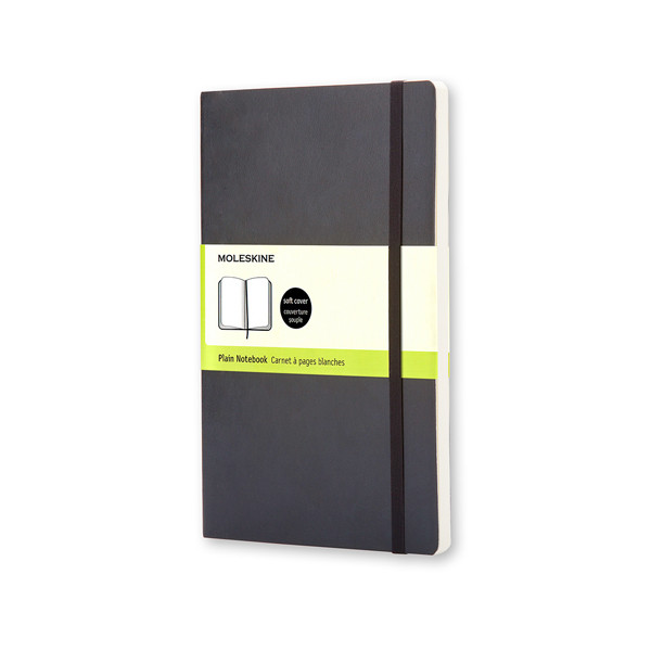 Moleskine large notitieboek blanco soft cover zwart IMQP618 313060 - 1