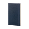 Moleskine large notitieboek gelijnd hard cover blauw