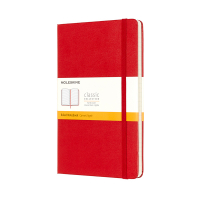 Moleskine large notitieboek gelijnd hard cover rood IMQP060R 313075