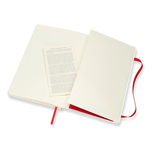 Moleskine large notitieboek gelijnd soft cover rood IMQP616F2 313076 - 4
