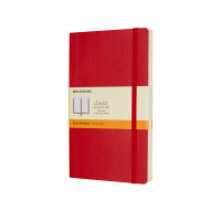 Moleskine large notitieboek gelijnd soft cover rood IMQP616F2 313076