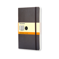 Moleskine large notitieboek gelijnd soft cover zwart IMQP616 313074