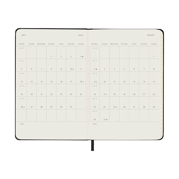 Moleskine pocket 18 maanden weekagenda 2026-2027 hardcover zwart EN 440035 - 4