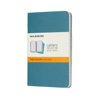 Moleskine pocket gelijnd schrift blauw (3 stuks) IMCH011B44 313094