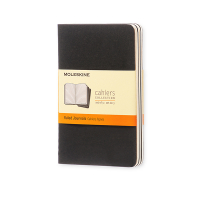 Moleskine pocket gelijnd schrift zwart (3 stuks) IMQP311 313093