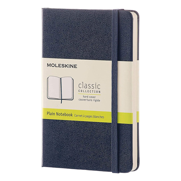 Moleskine pocket notitieboek blanco hard cover blauw IMQP012B20 313057 - 1