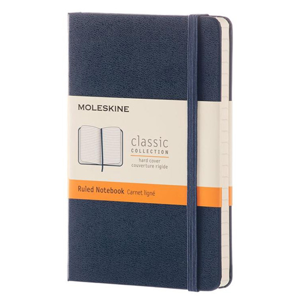 Moleskine pocket notitieboek gelijnd hard cover blauw IMMM710B20 313071 - 1