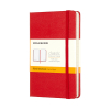 Moleskine pocket notitieboek gelijnd hard cover rood
