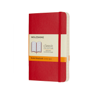 Moleskine pocket notitieboek gelijnd soft cover rood IMQP611F2 313070