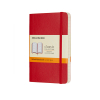 Moleskine pocket notitieboek gelijnd soft cover rood