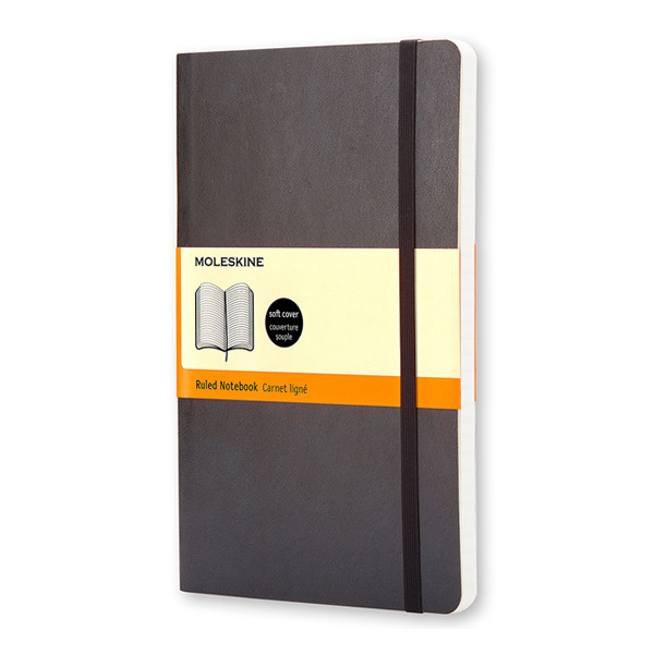 Moleskine pocket notitieboek gelijnd soft cover zwart IMQP611 313068 - 1